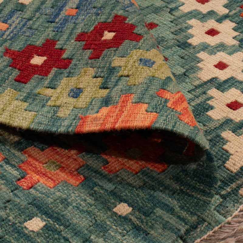 Kelim Carpet - Splash - 90 x 88 cm - flerfärgad