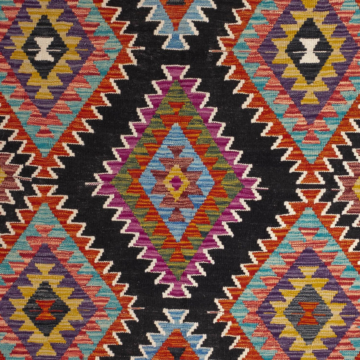 Kelim Carpet - Splash - 244 x 178 cm - flerfärgad