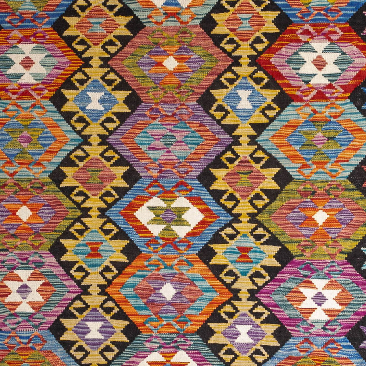 Kelim Carpet - Splash - 250 x 163 cm - flerfärgad