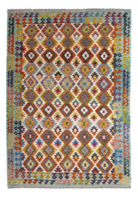 Kelim Carpet - Splash - 243 x 169 cm - flerfärgad