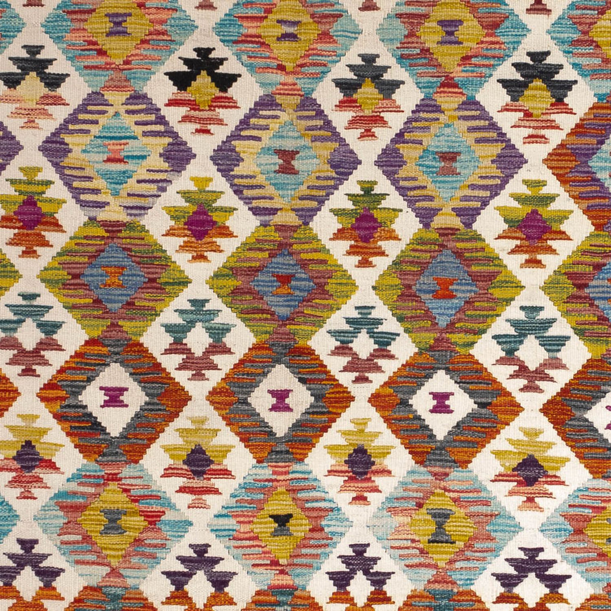 Kelim Carpet - Splash - 243 x 169 cm - flerfärgad