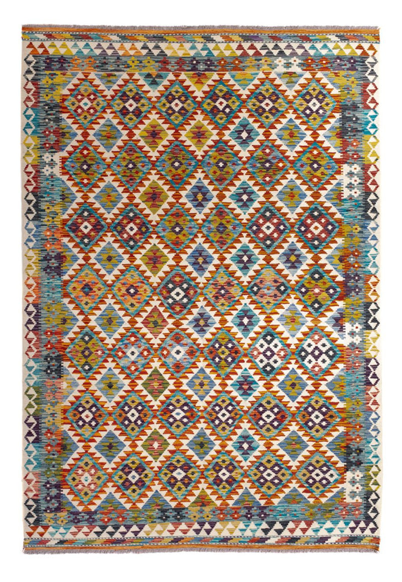 Kelim Carpet - Splash - 245 x 172 cm - flerfärgad