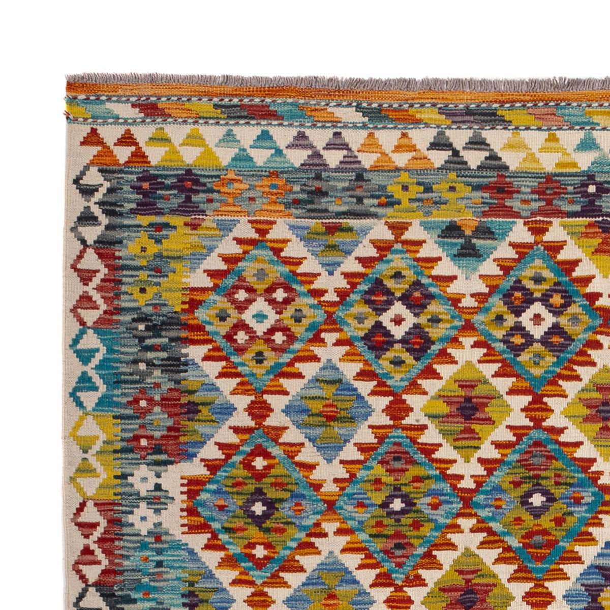 Kelim Carpet - Splash - 245 x 172 cm - flerfärgad