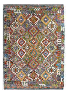 Kelim Carpet - Splash - 248 x 183 cm - flerfärgad