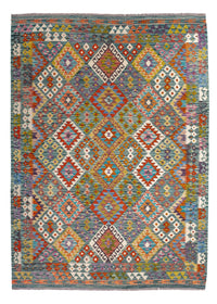 Kelim Carpet - Splash - 248 x 183 cm - flerfärgad