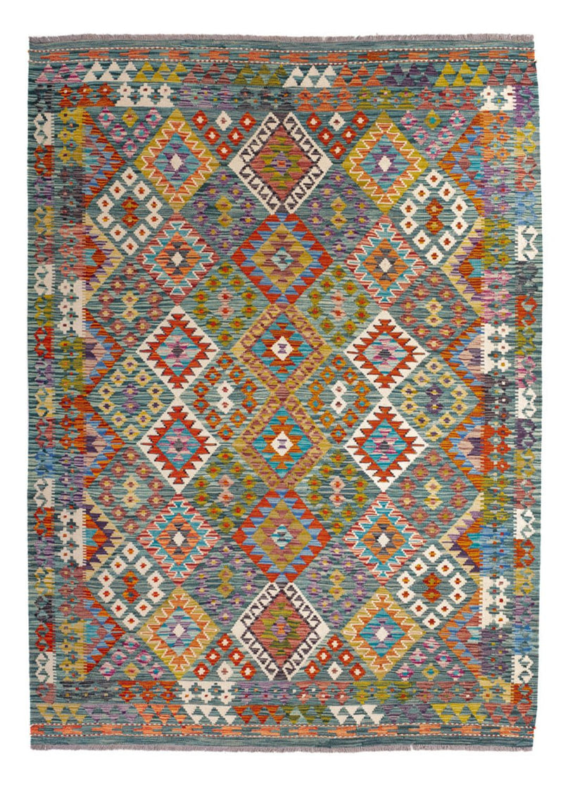 Kelim Carpet - Splash - 248 x 183 cm - flerfärgad
