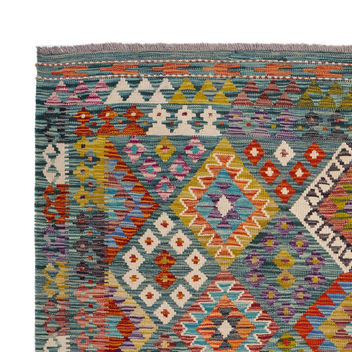 Kelim Carpet - Splash - 248 x 183 cm - flerfärgad