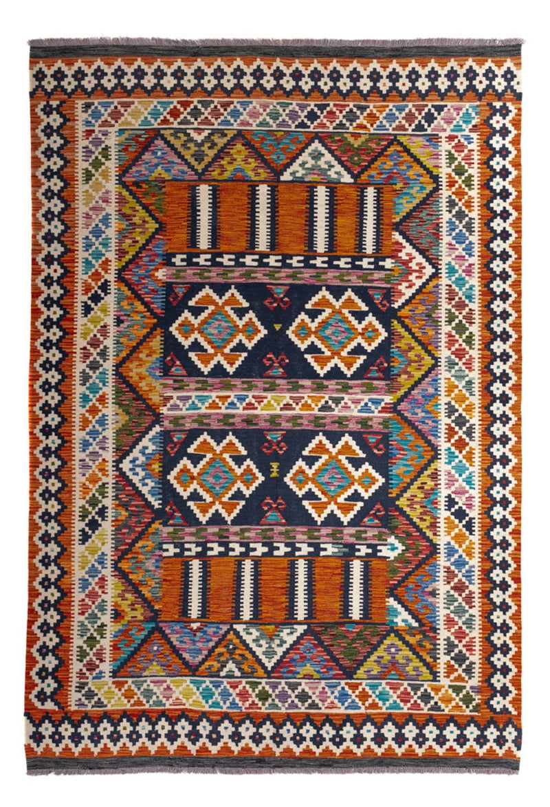 Kelim Carpet - Splash - 247 x 176 cm - flerfärgad