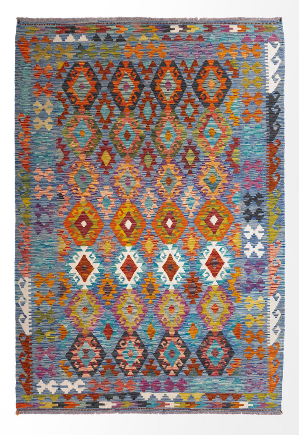 Kelim Carpet - Splash - 241 x 175 cm - flerfärgad