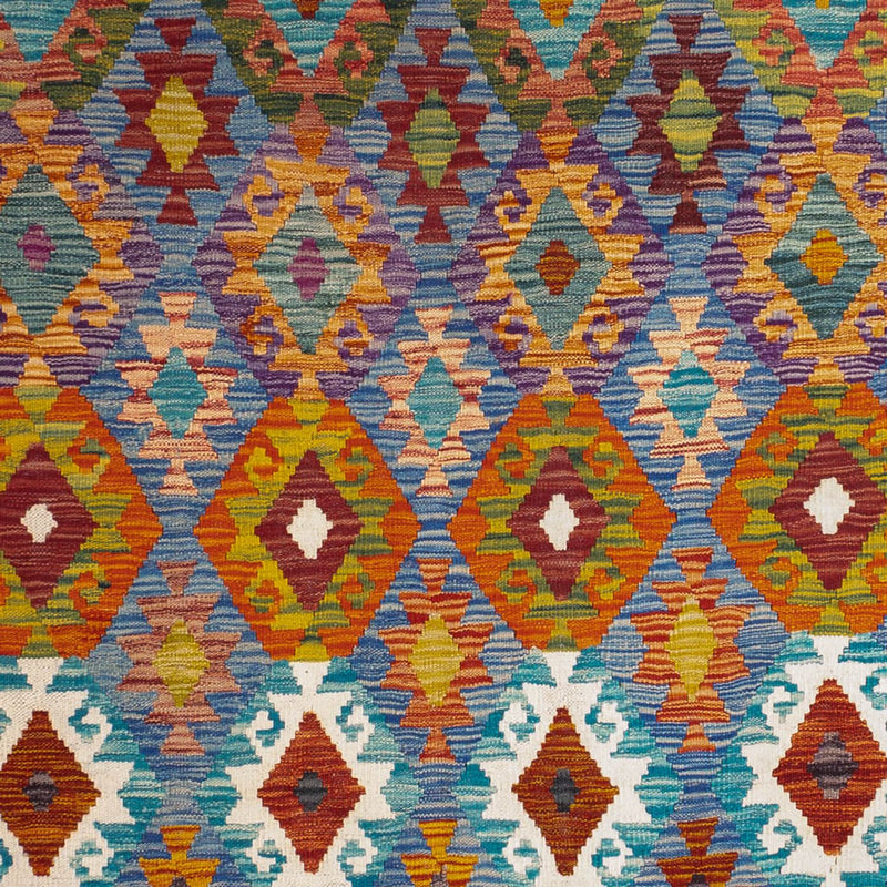 Kelim Carpet - Splash - 241 x 175 cm - flerfärgad