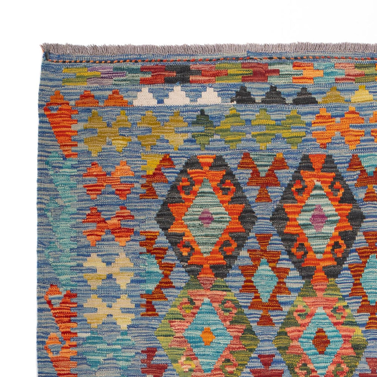 Kelim Carpet - Splash - 241 x 175 cm - flerfärgad