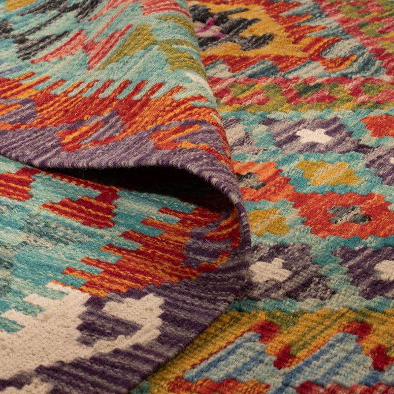 Kelim Carpet - Splash - 247 x 178 cm - flerfärgad