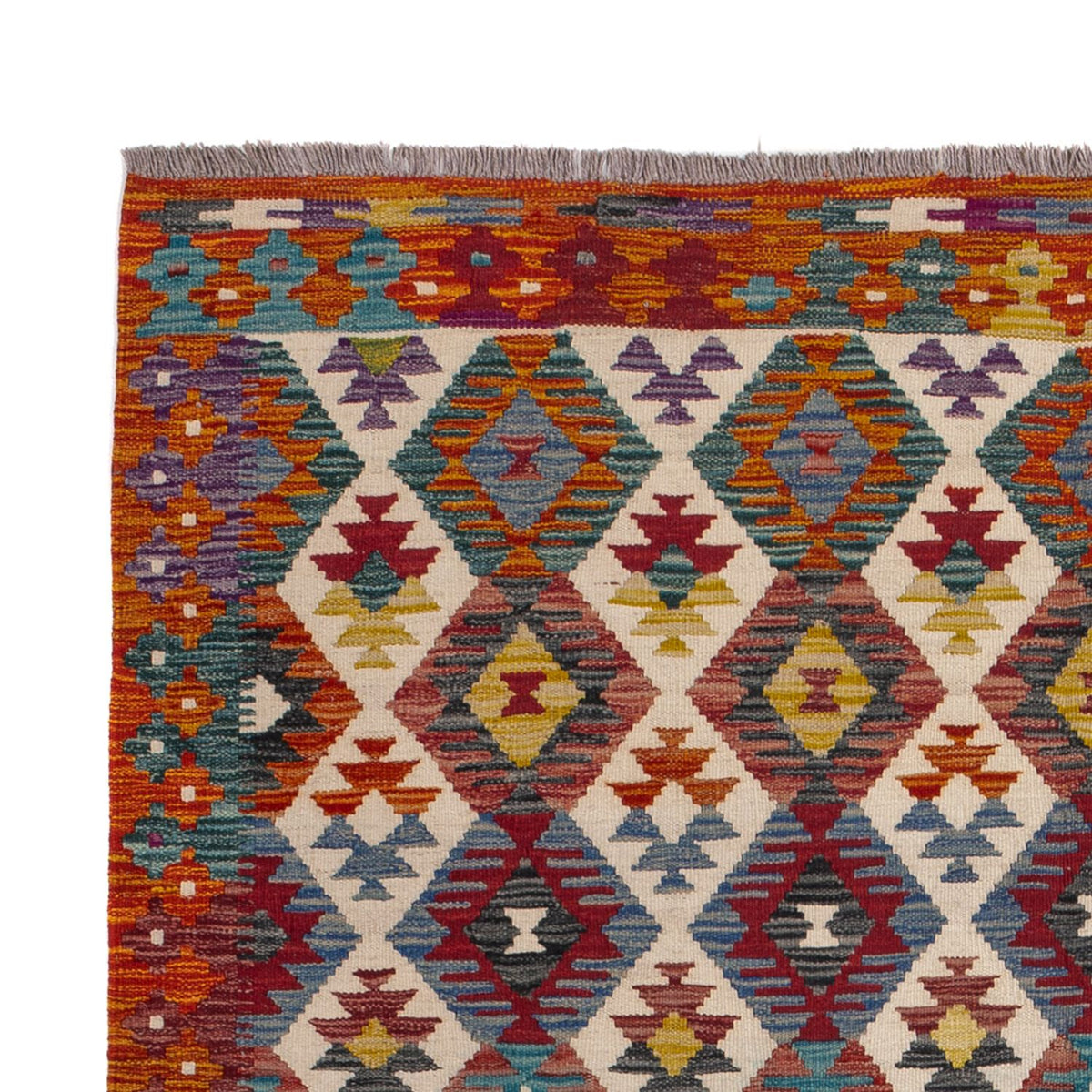 Kelim Carpet - Splash - 245 x 165 cm - flerfärgad