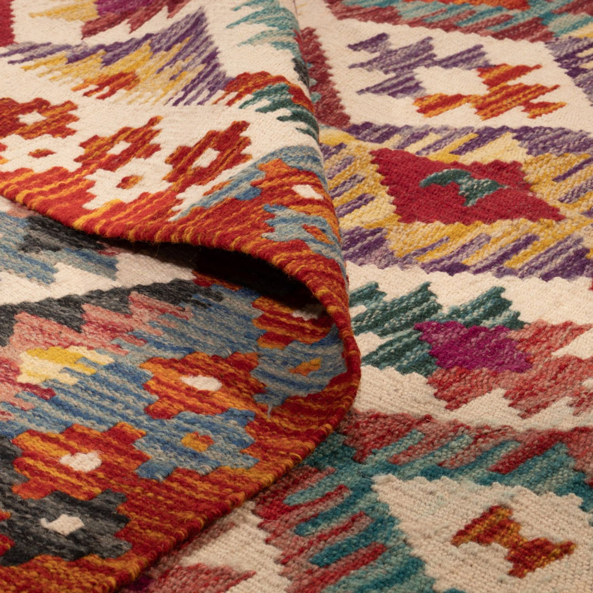 Kelim Carpet - Splash - 245 x 165 cm - flerfärgad