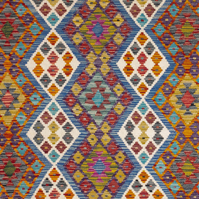 Kelim Carpet - Splash kvadrat  - 207 x 203 cm - flerfärgad