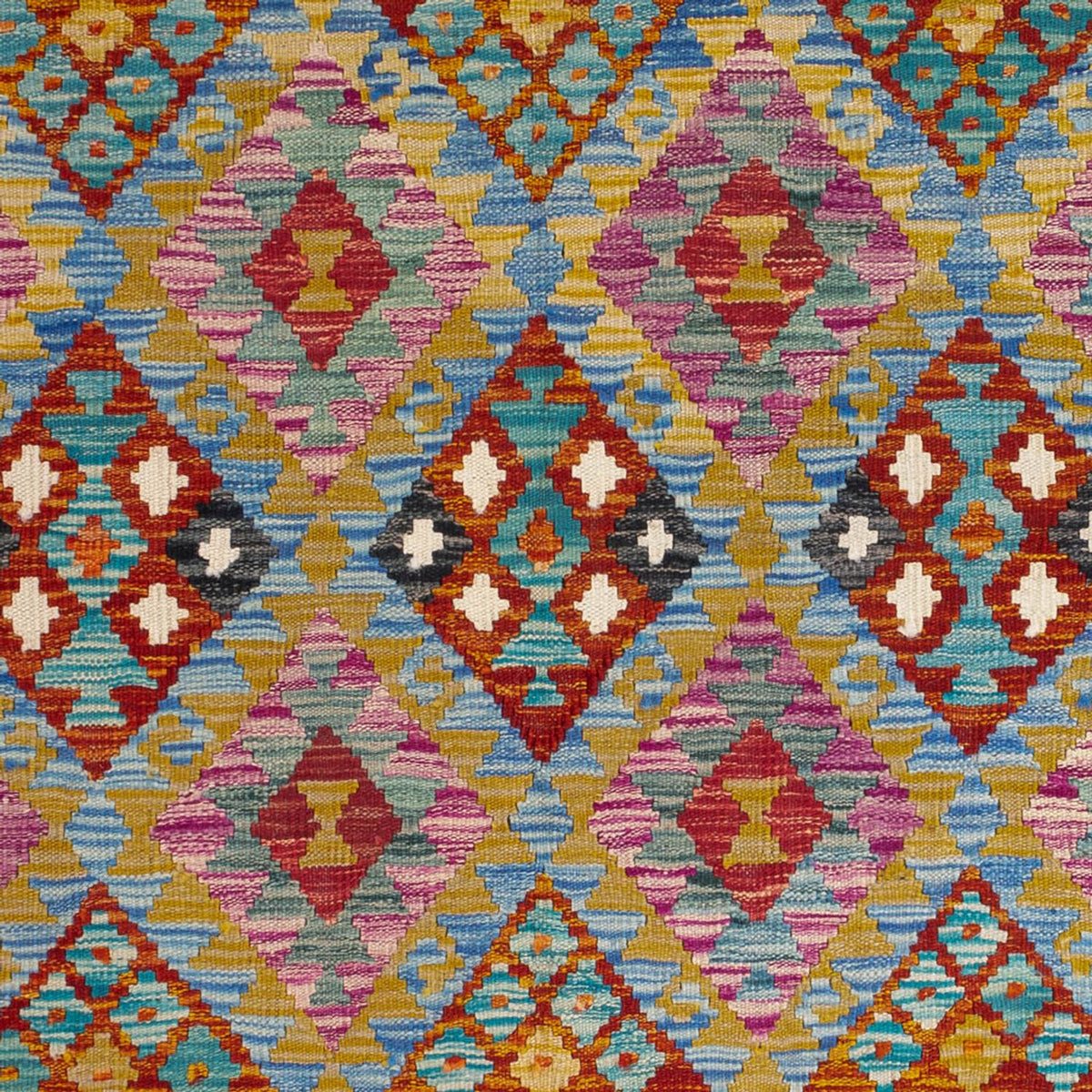 Kelim Carpet - Splash - 197 x 150 cm - flerfärgad