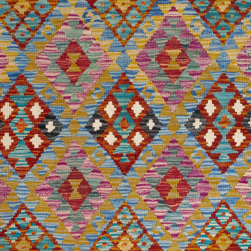 Kelim Carpet - Splash - 197 x 150 cm - flerfärgad