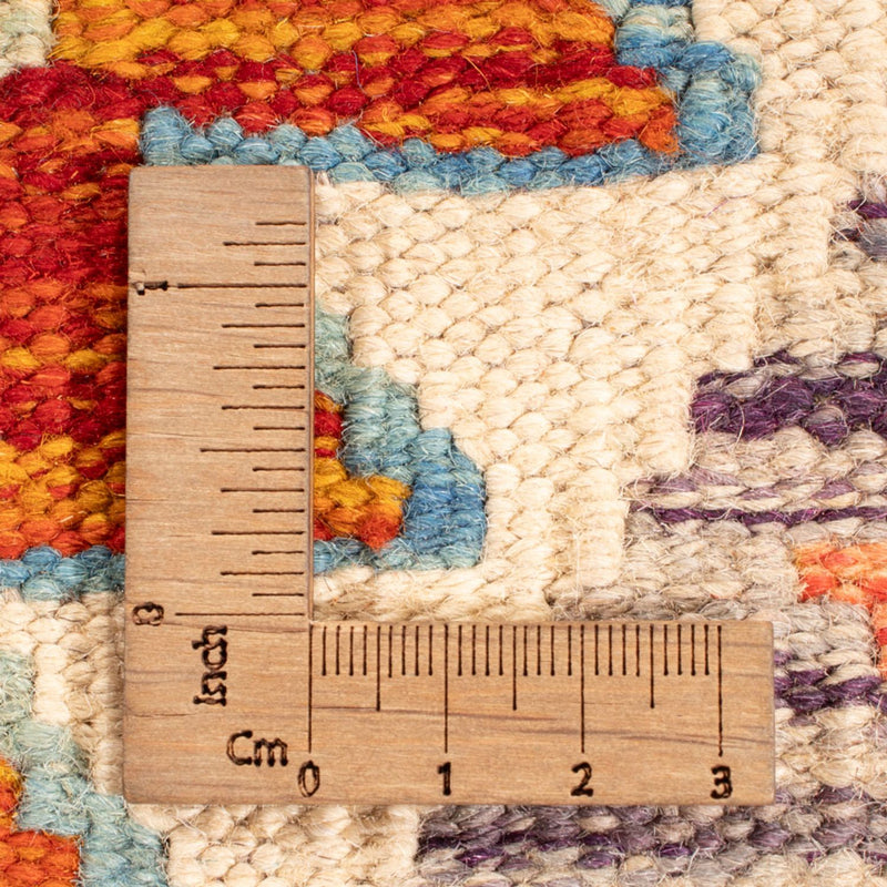 Kelim Carpet - Splash kvadrat  - 152 x 152 cm - flerfärgad