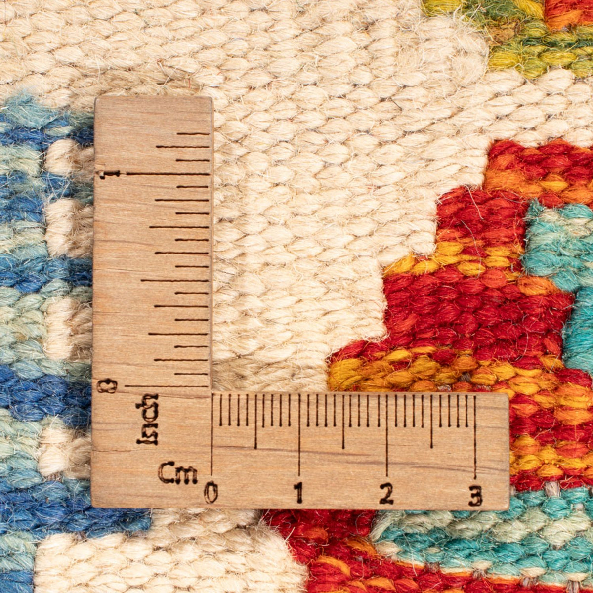 Kelim Carpet - Splash kvadrat  - 154 x 154 cm - flerfärgad