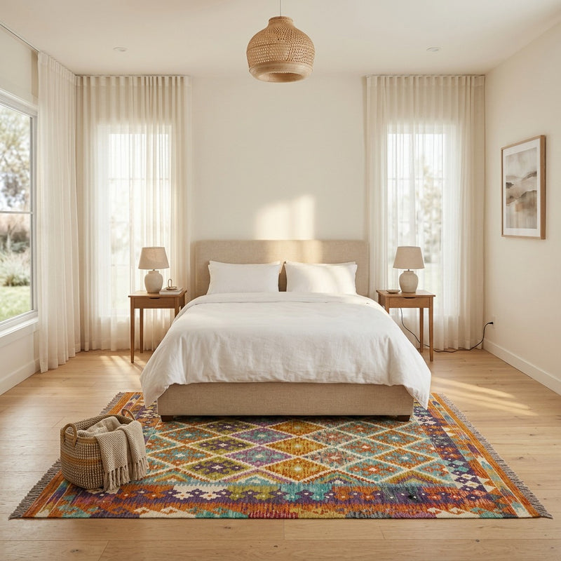Kilim Maimana Mattan 158x152cm - Ullmatta