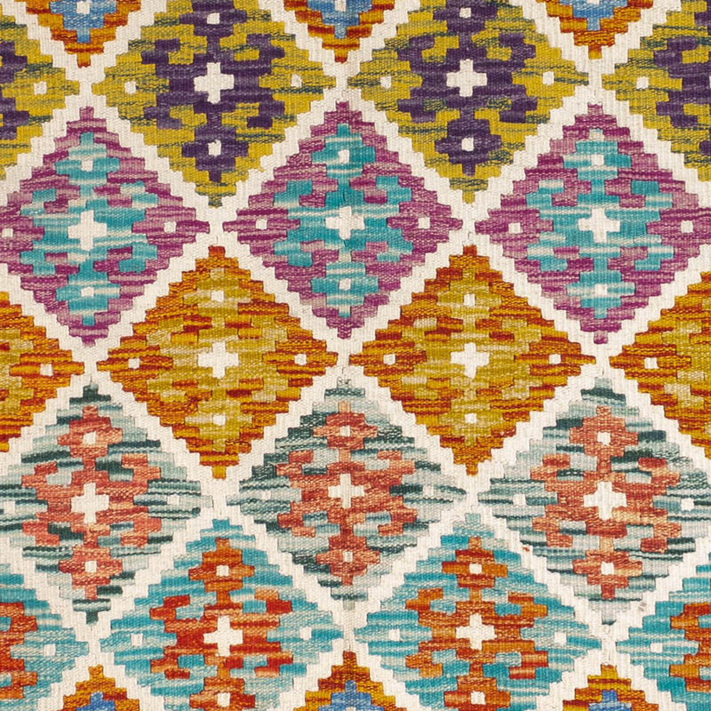 Kelim Carpet - Splash - 158 x 152 cm - flerfärgad