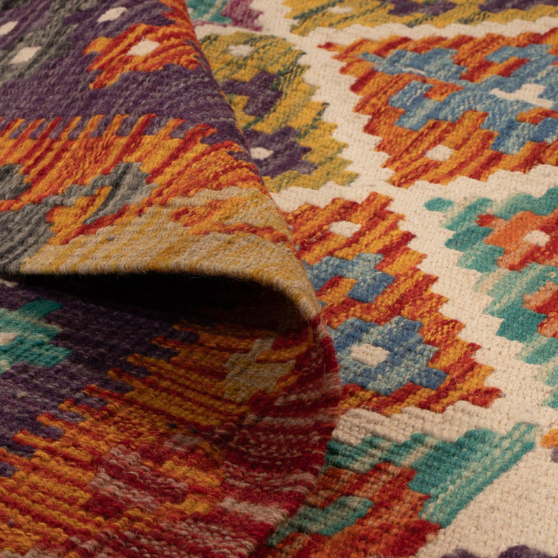 Kelim Carpet - Splash - 158 x 152 cm - flerfärgad