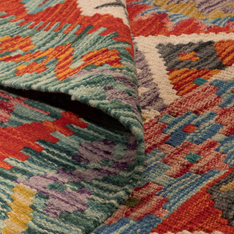 Kelim Carpet - Splash kvadrat  - 154 x 152 cm - flerfärgad