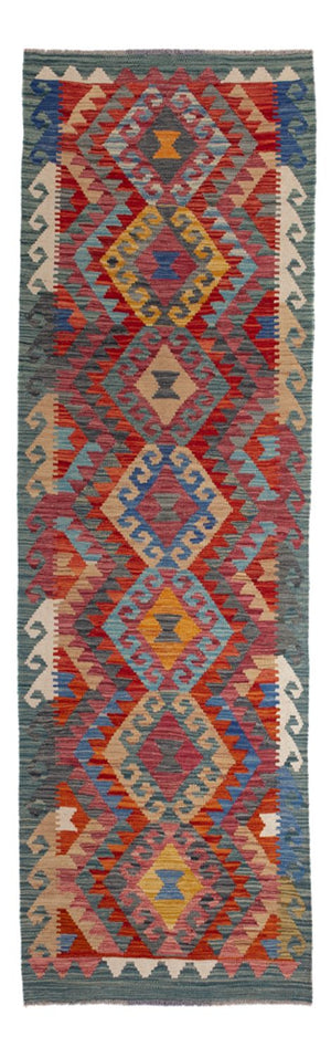 Runner Kelim Carpet - Splash - 244 x 79 cm - flerfärgad