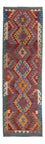 Runner Kelim Carpet - Splash - 244 x 79 cm - flerfärgad