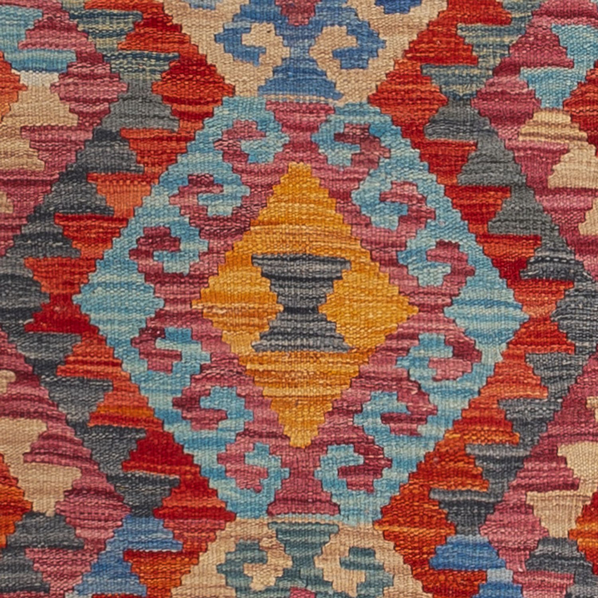 Runner Kelim Carpet - Splash - 244 x 79 cm - flerfärgad