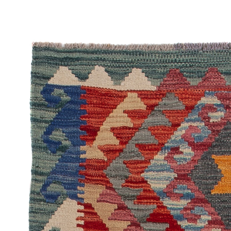 Runner Kelim Carpet - Splash - 244 x 79 cm - flerfärgad