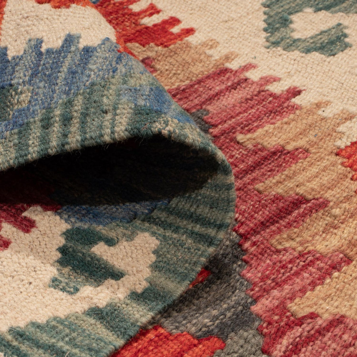 Runner Kelim Carpet - Splash - 244 x 79 cm - flerfärgad