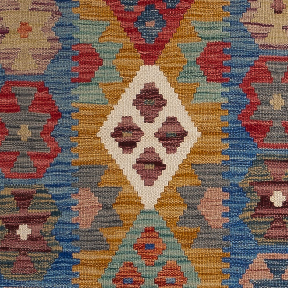 Runner Kelim Carpet - Splash - 255 x 82 cm - flerfärgad