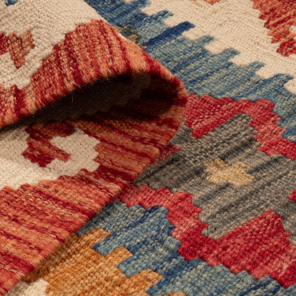 Runner Kelim Carpet - Splash - 255 x 82 cm - flerfärgad