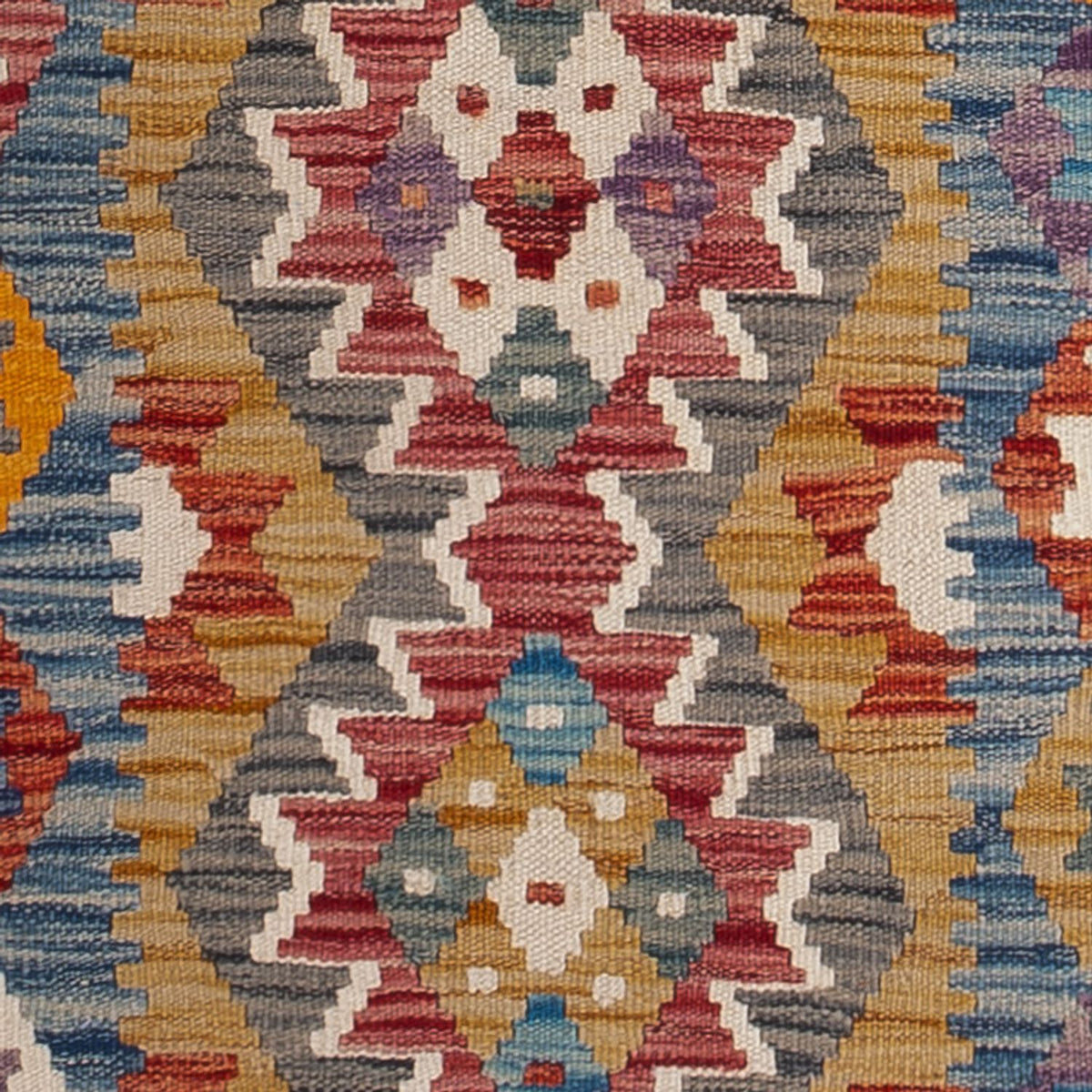 Runner Kelim Carpet - Splash - 243 x 79 cm - flerfärgad