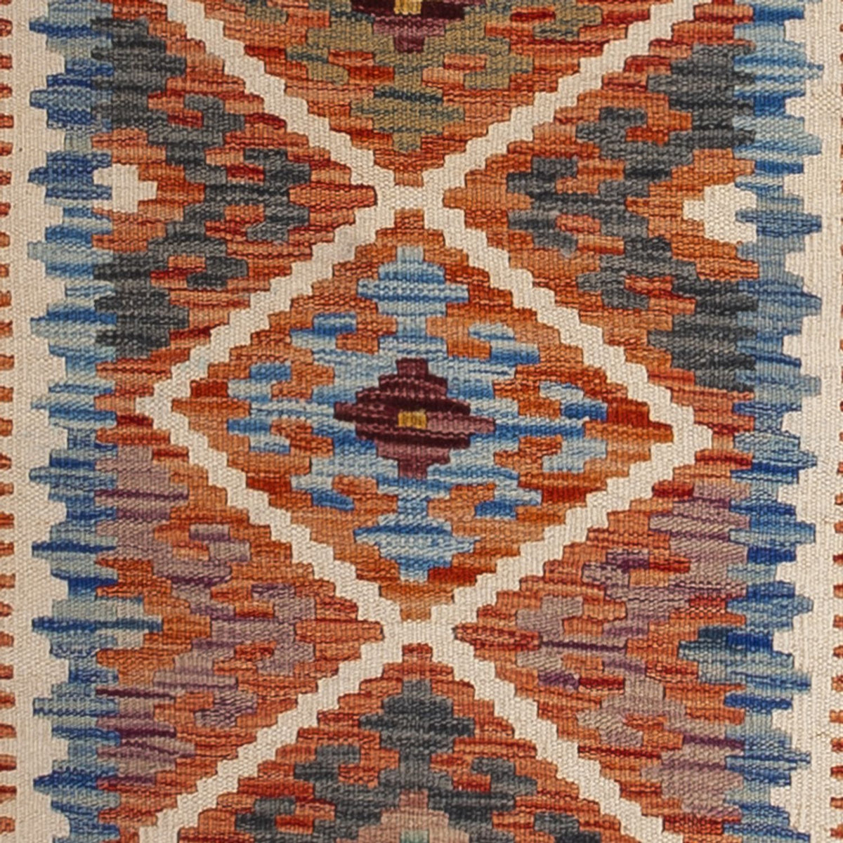 Runner Kelim Carpet - Splash - 246 x 76 cm - flerfärgad