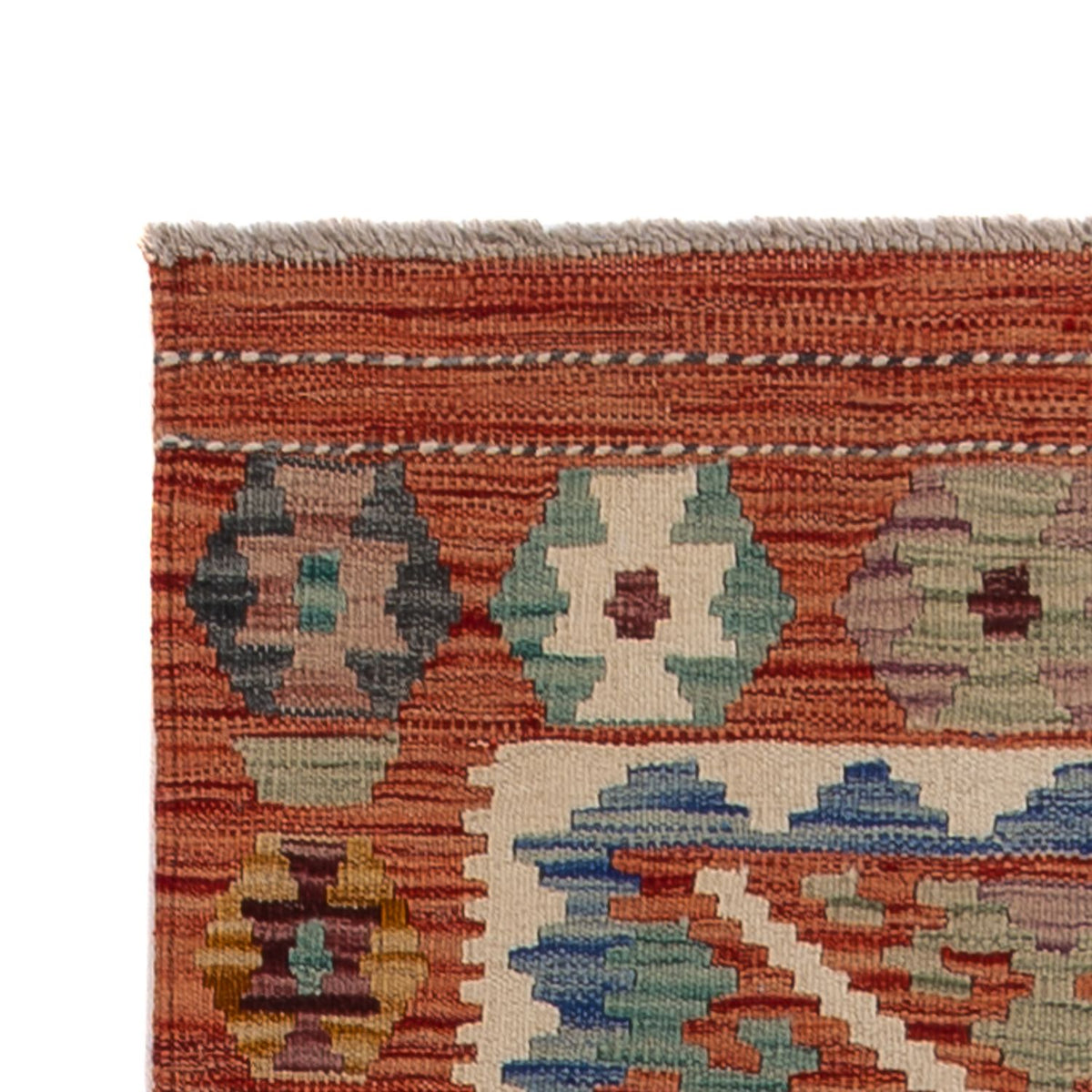 Runner Kelim Carpet - Splash - 246 x 76 cm - flerfärgad