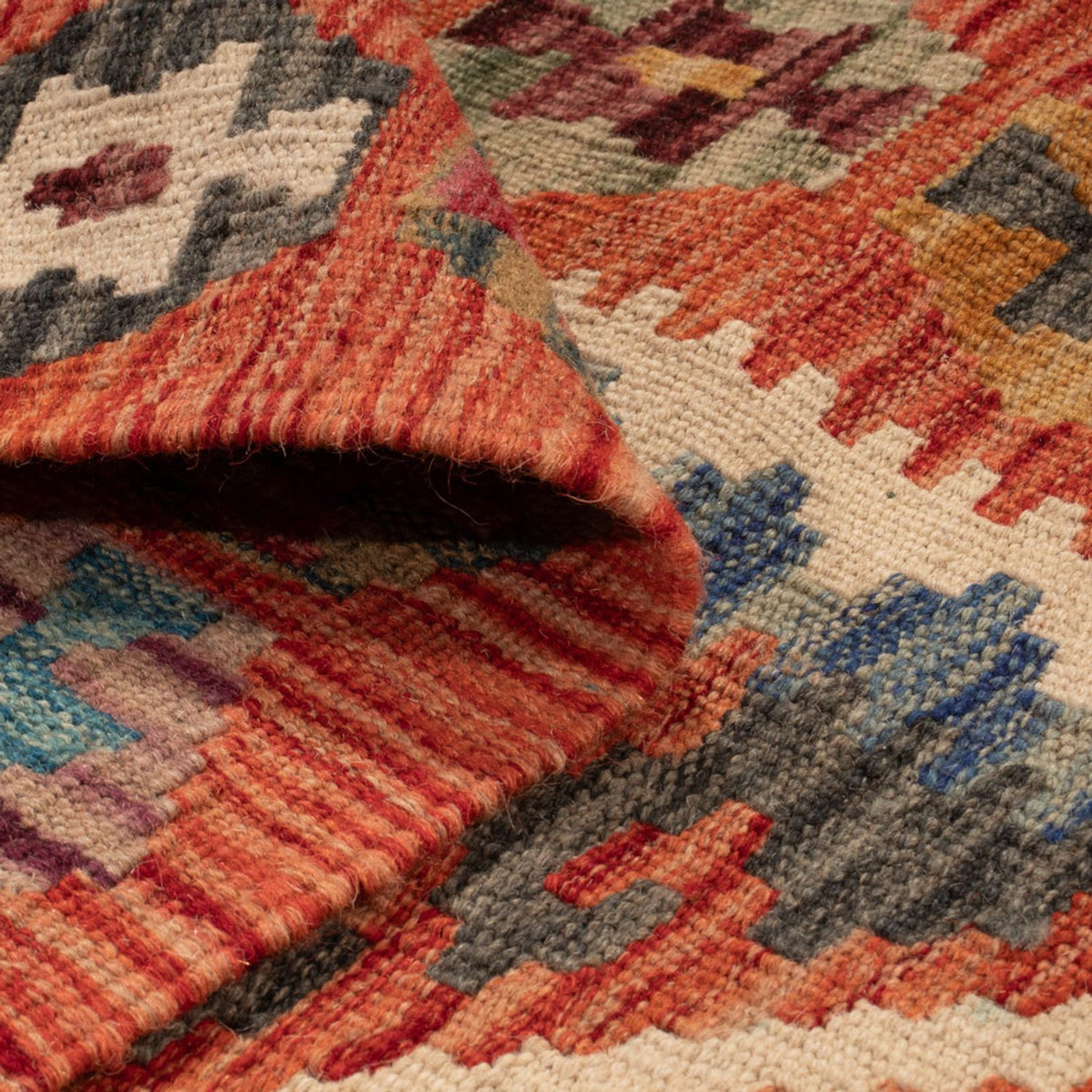 Runner Kelim Carpet - Splash - 246 x 76 cm - flerfärgad