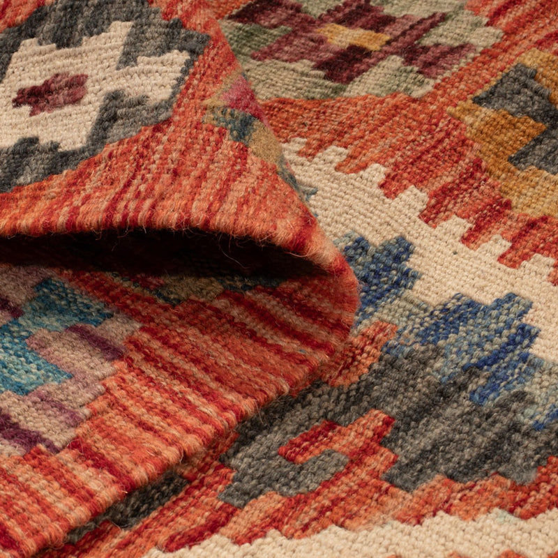 Runner Kelim Carpet - Splash - 246 x 76 cm - flerfärgad