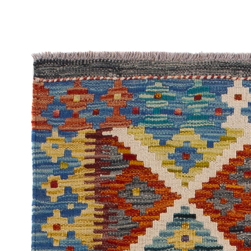 Runner Kelim Carpet - Splash - 239 x 79 cm - flerfärgad