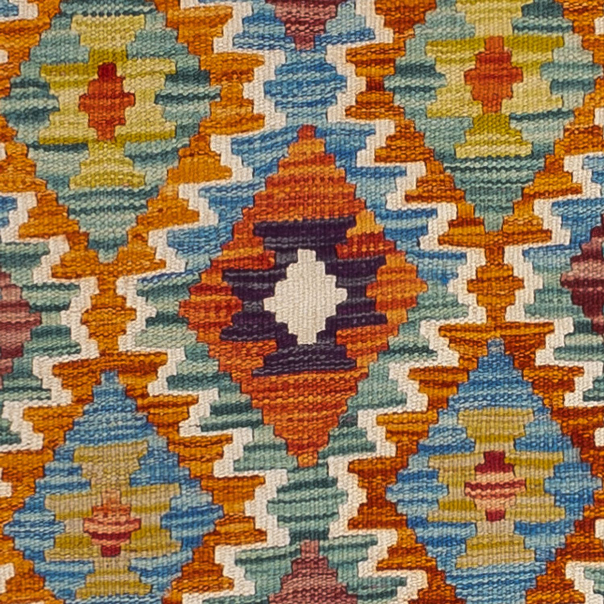 Runner Kelim Carpet - Splash - 201 x 84 cm - flerfärgad