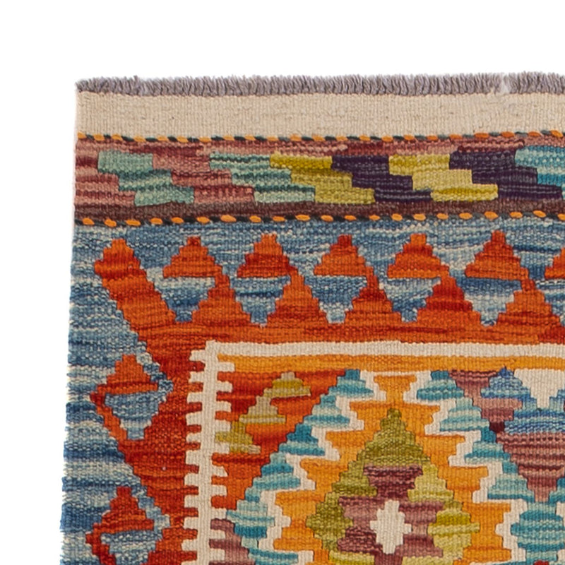 Runner Kelim Carpet - Splash - 201 x 84 cm - flerfärgad