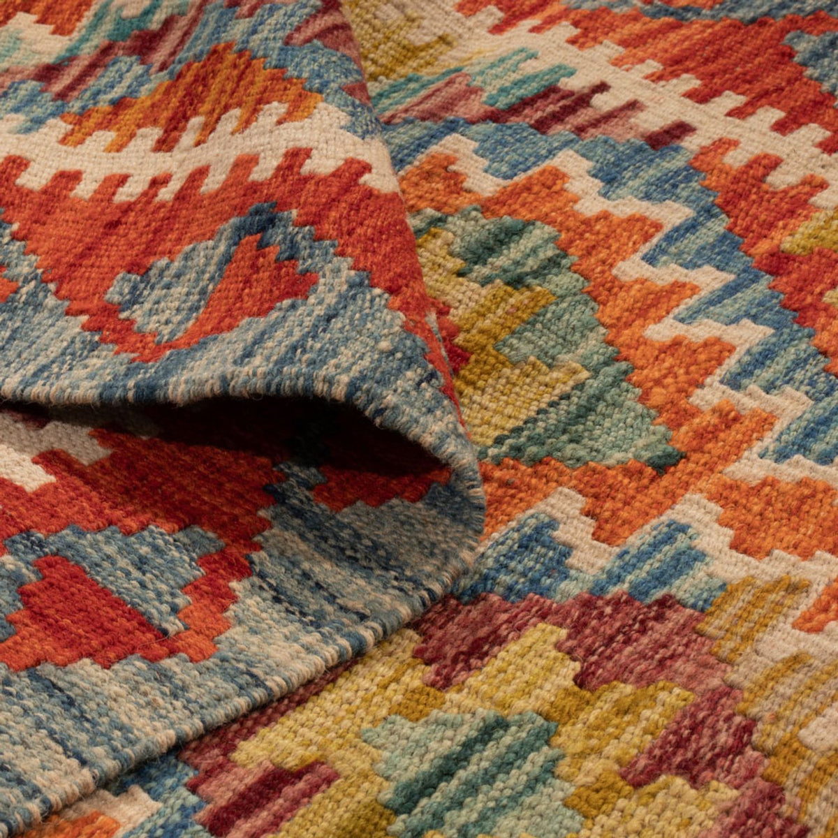 Runner Kelim Carpet - Splash - 201 x 84 cm - flerfärgad