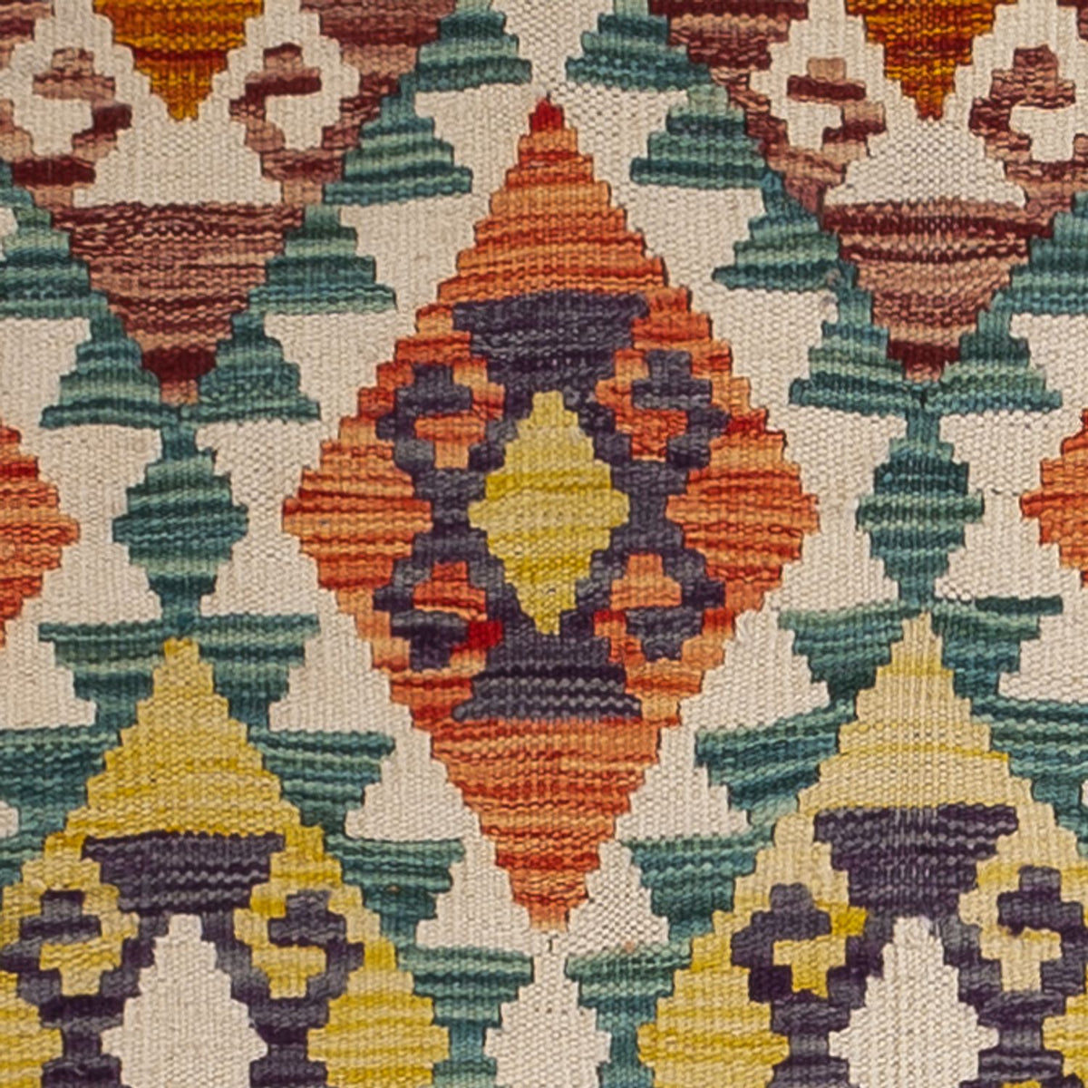 Runner Kelim Carpet - Splash - 202 x 86 cm - flerfärgad