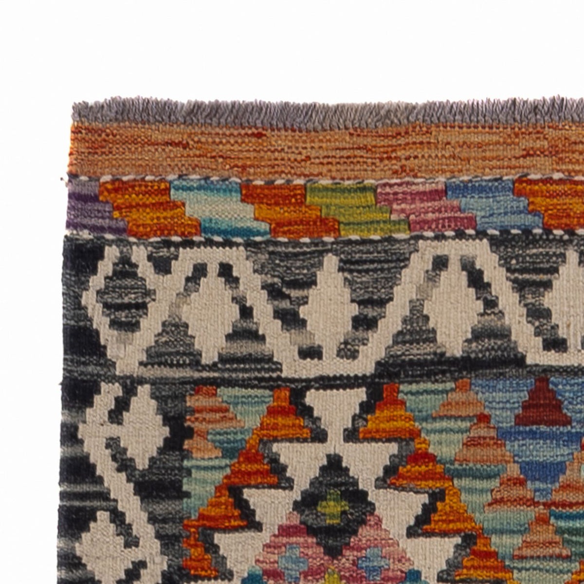 Runner Kelim Carpet - Splash - 193 x 80 cm - flerfärgad