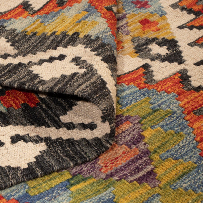 Runner Kelim Carpet - Splash - 193 x 80 cm - flerfärgad