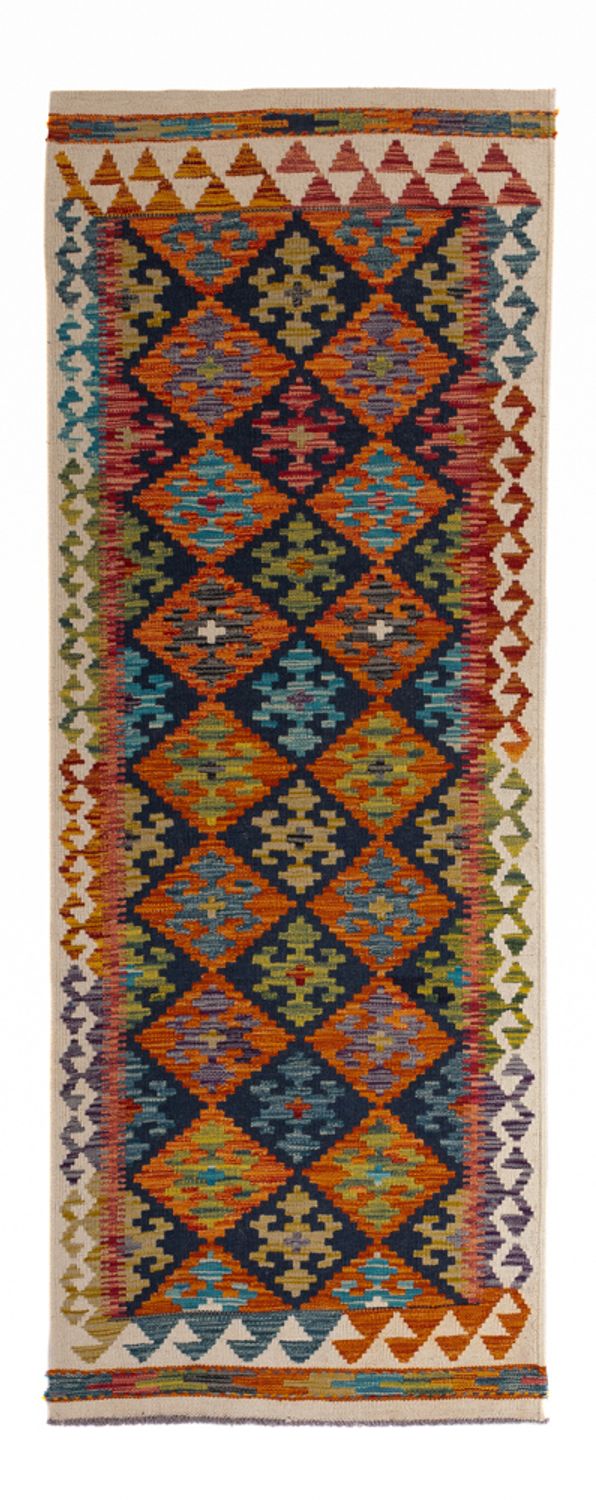 Runner Kelim Carpet - Splash - 199 x 76 cm - flerfärgad