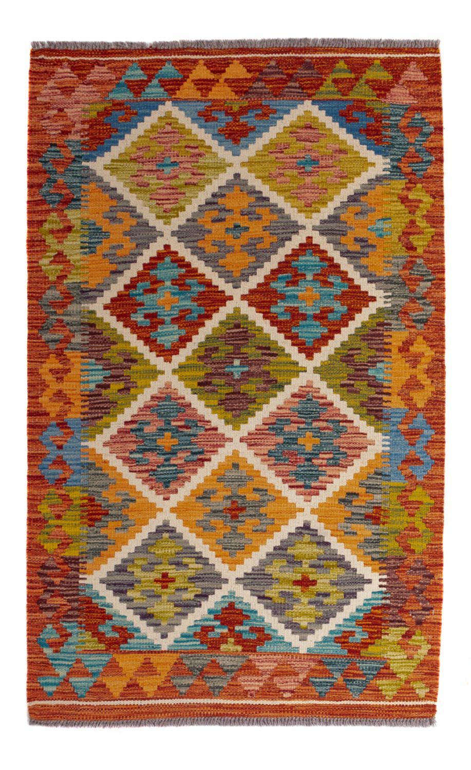 Kelim Carpet - Splash - 127 x 82 cm - flerfärgad