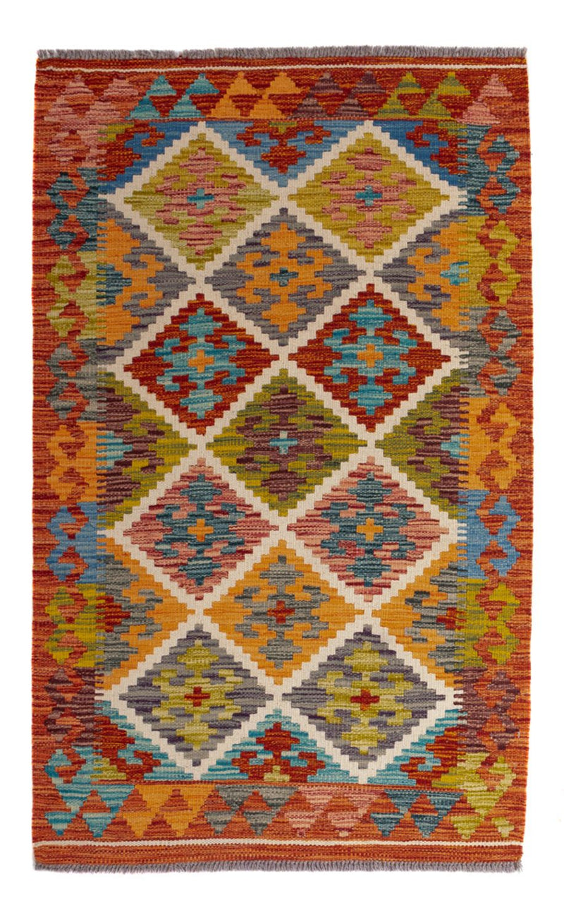 Kelim Carpet - Splash - 127 x 82 cm - flerfärgad