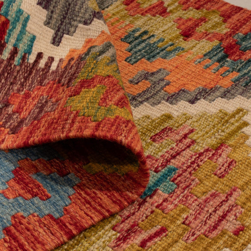 Kelim Carpet - Splash - 127 x 82 cm - flerfärgad